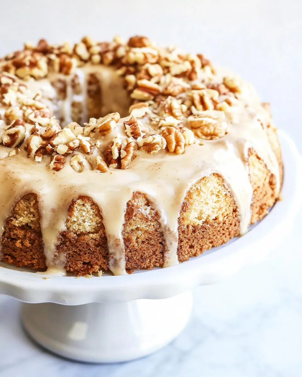 Classic Glazed Walnut Butter Cake image