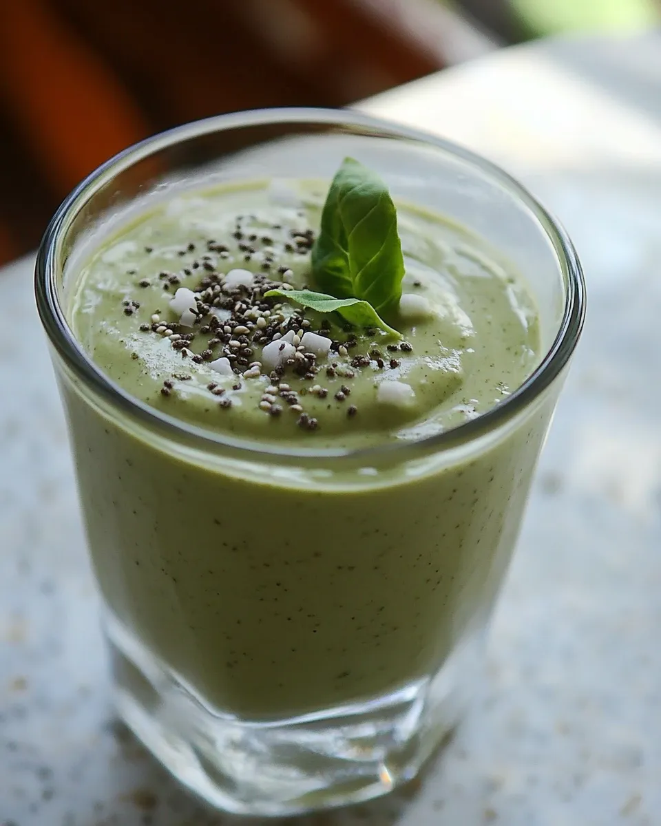 Homemade Green Superfood Smoothie recipe photo