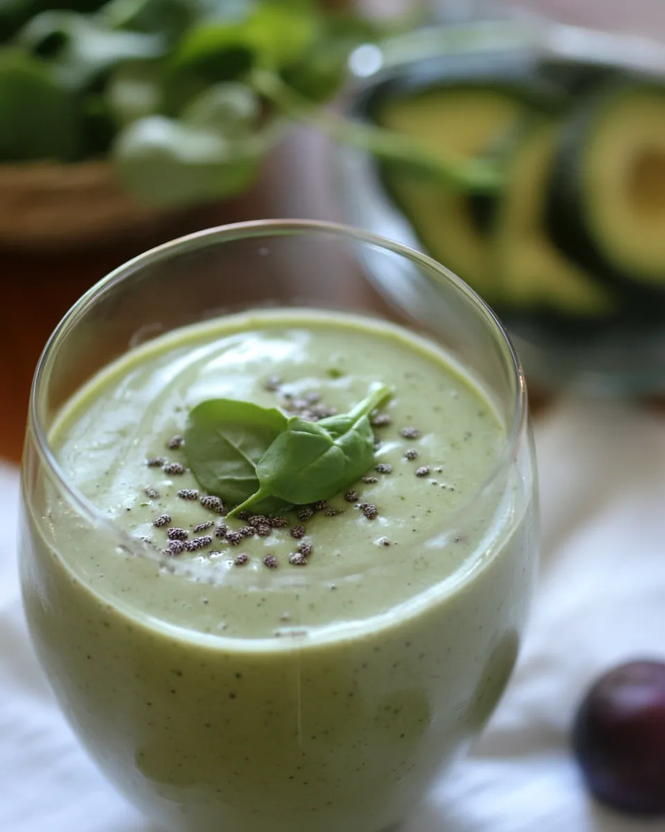 Easy Green Superfood Smoothie food shot