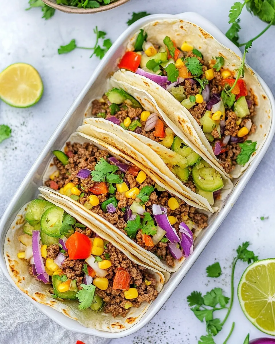 Homemade Ground Beef Tacos recipe photo
