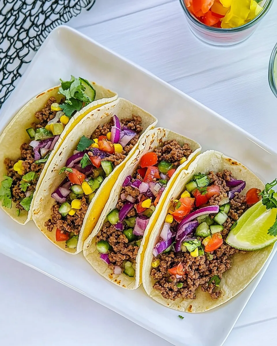Classic Ground Beef Tacos dish photo