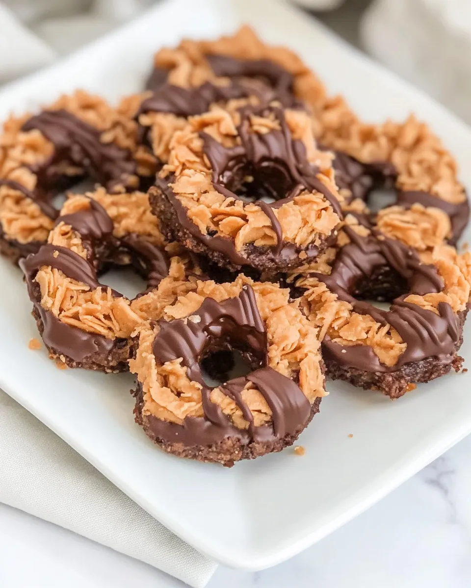 Easy Homemade Girl Scout Samoas recipe image
