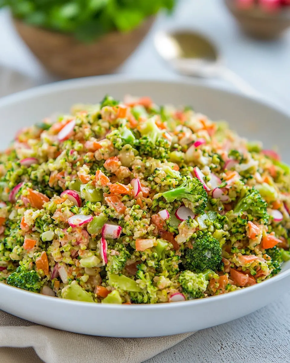 Classic Loaded Broccoli Radish Salad Recipe image