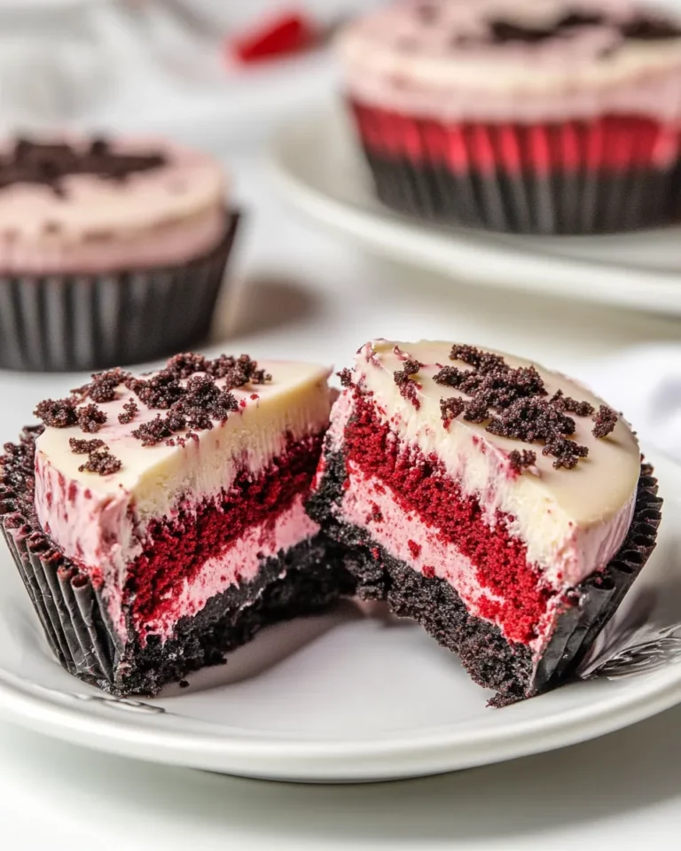 Homemade Mini Red Velvet Cheesecakes photo