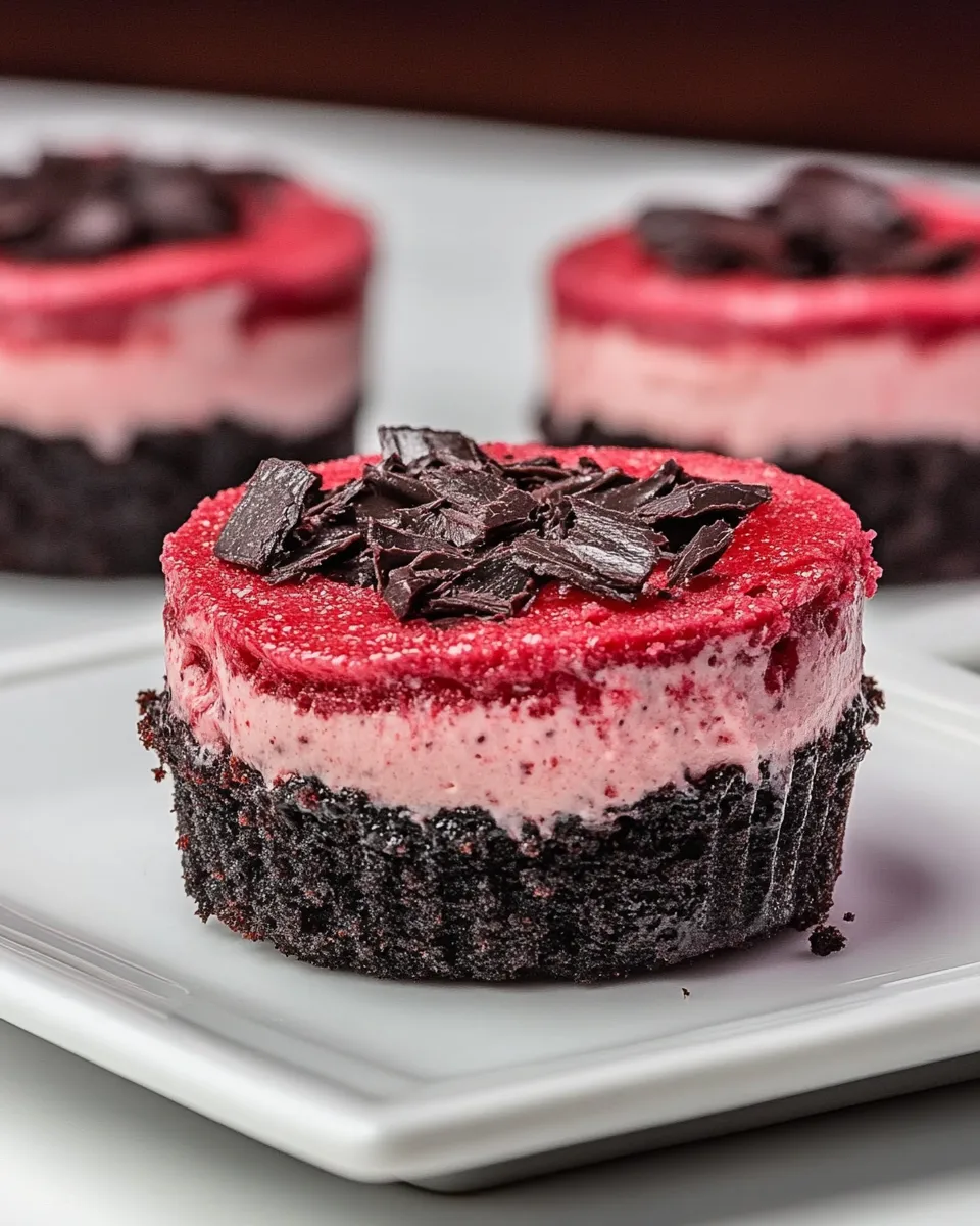 Classic Mini Red Velvet Cheesecakes image