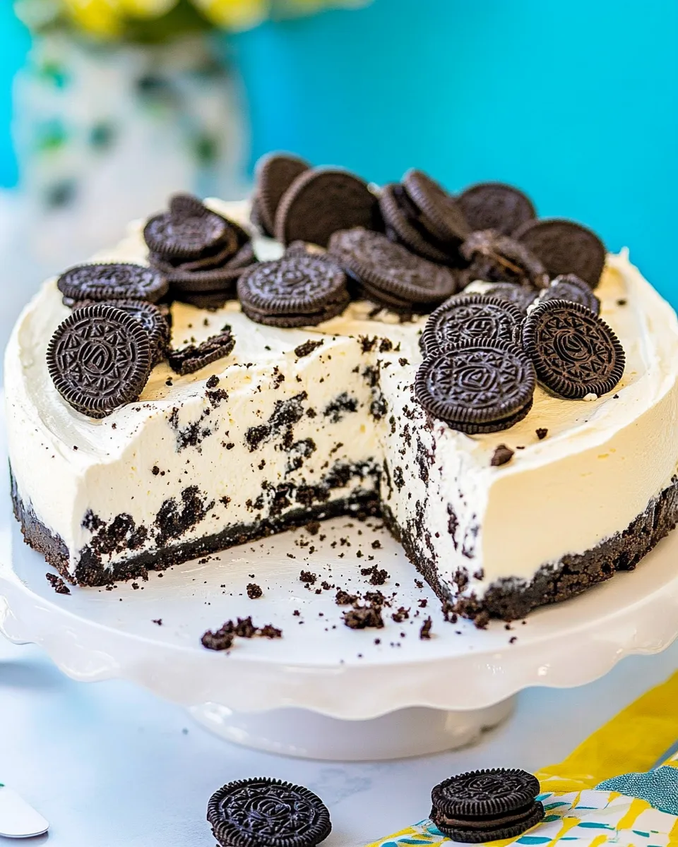Easy No Bake Oreo Cheesecake recipe photo