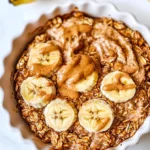 Homemade Peanut Butter Banana Baked Oatmeal photo
