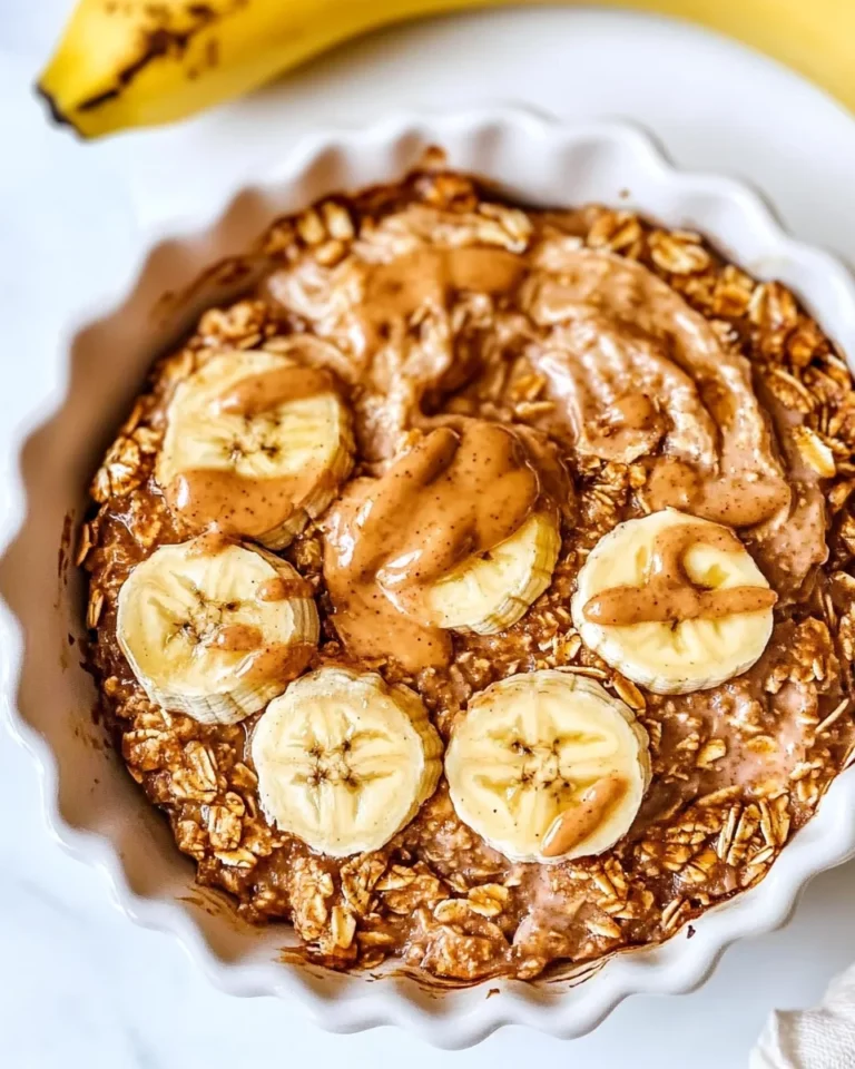 Homemade Peanut Butter Banana Baked Oatmeal photo