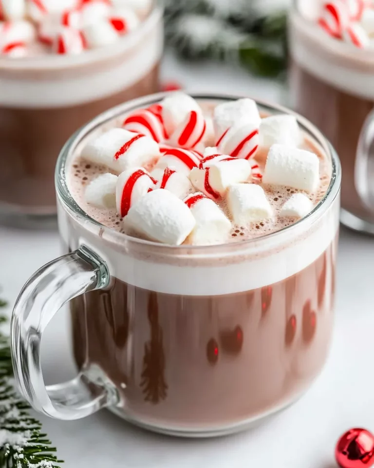 Homemade Peppermint Hot Chocolate recipe photo