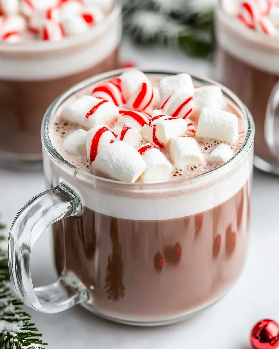 Homemade Peppermint Hot Chocolate recipe photo