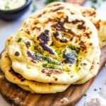 Homemade Perfect Naan Bread with Garlic Butter photo