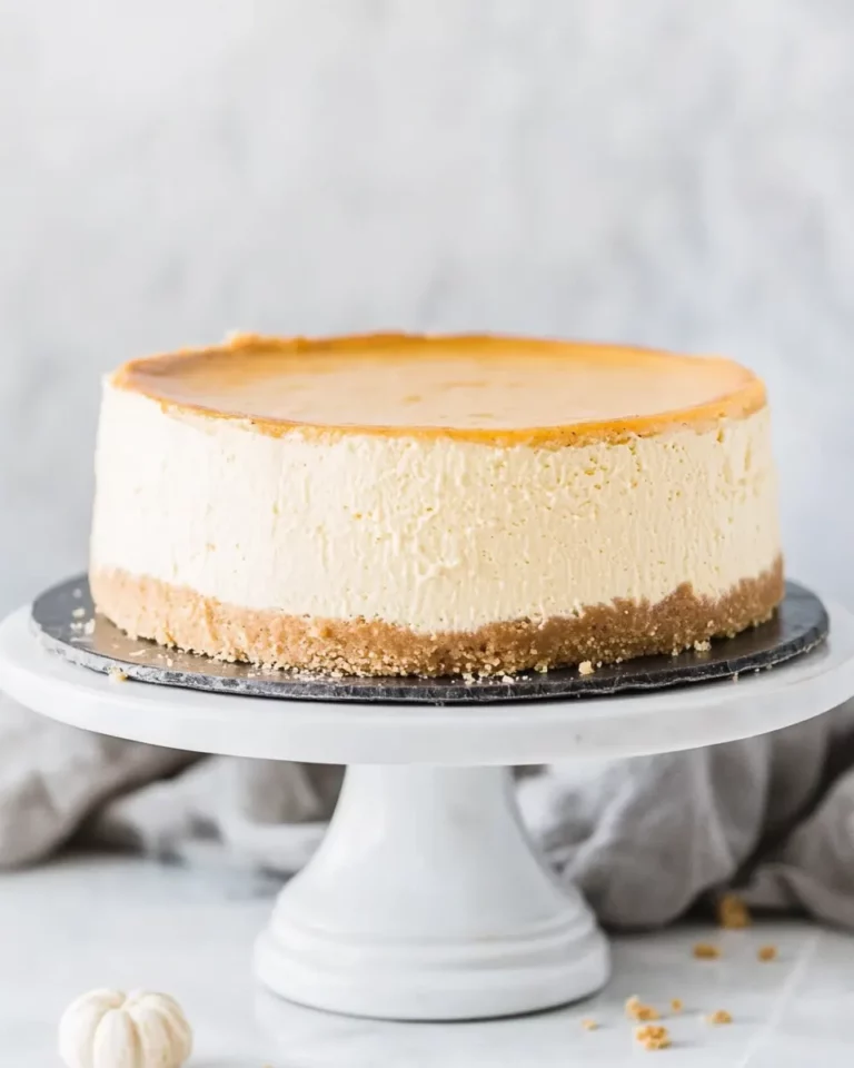 Homemade Perfectly Perfect Pumpkin Cheesecake photo