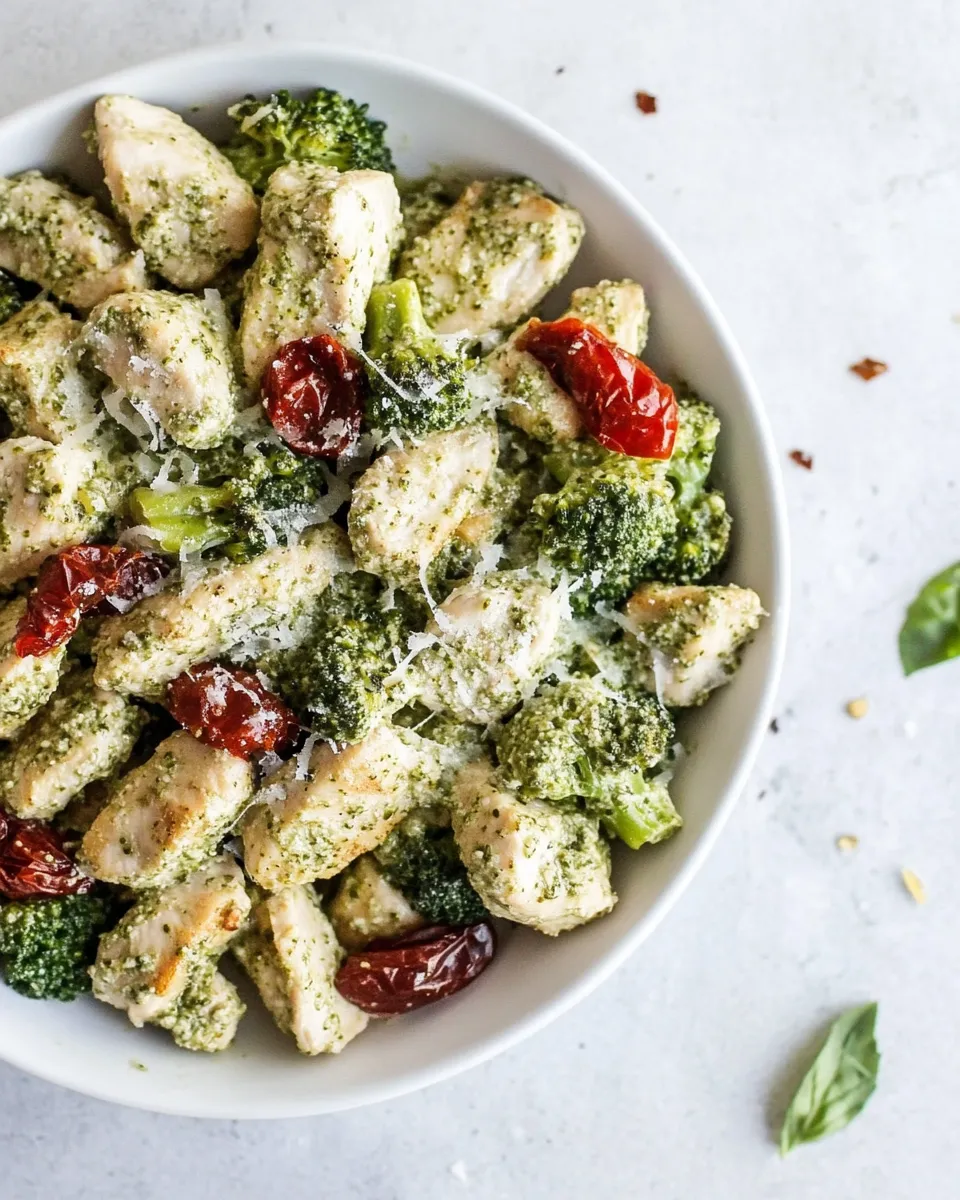Classic Pesto Chicken and Broccoli (Paleo, Keto) recipe image