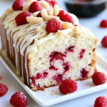 Homemade Raspberry White Chocolate Loaf Cake photo