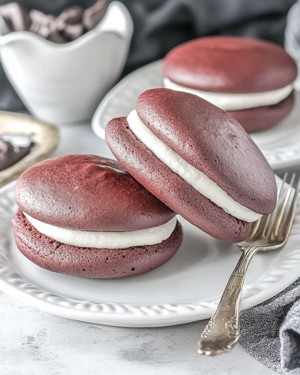 Homemade Red Velvet Whoopie Pies photo