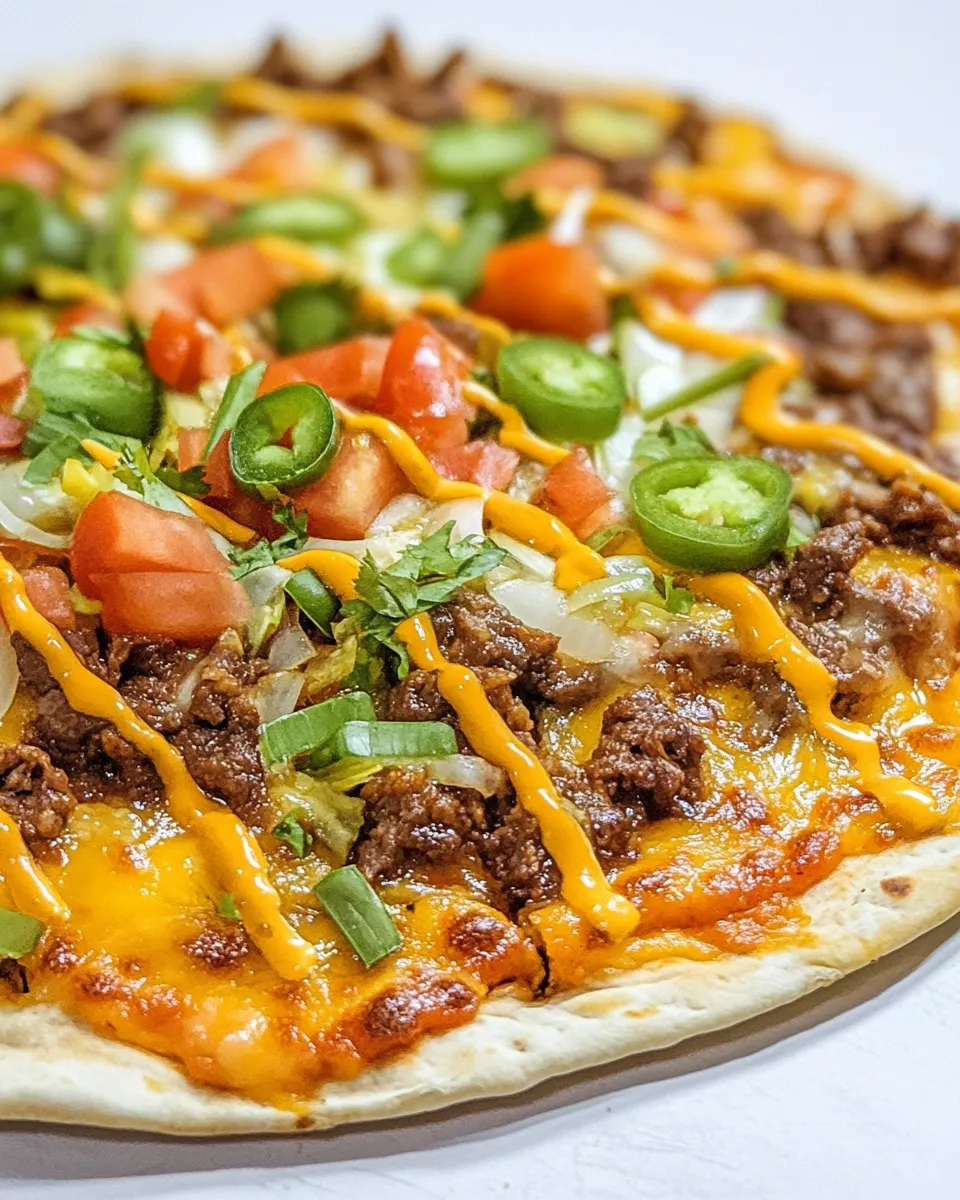 Easy Taco Villa Things (Mexican Pizza) food shot