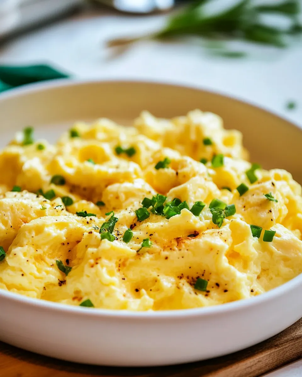 Delicious The BEST Scrambled Eggs! plate image