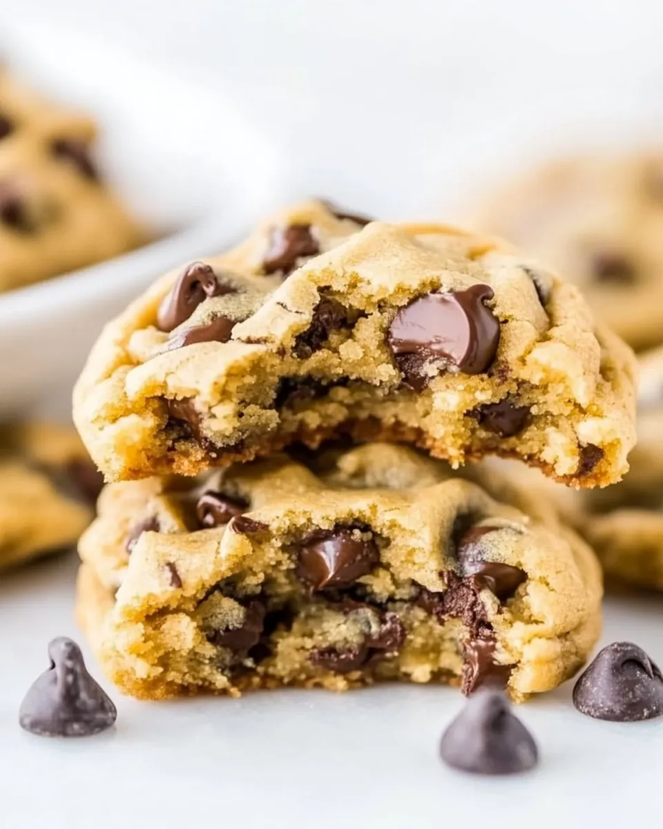 Delicious The Best Soft and Chewy Coconut Oil Chocolate Chip Cookies food shot