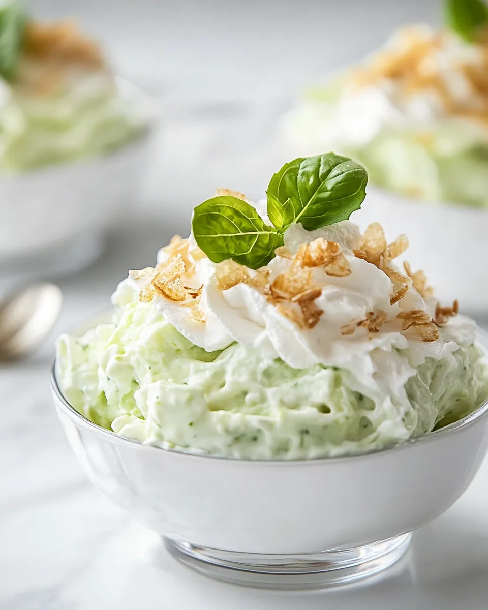 Easy Watergate Salad food shot