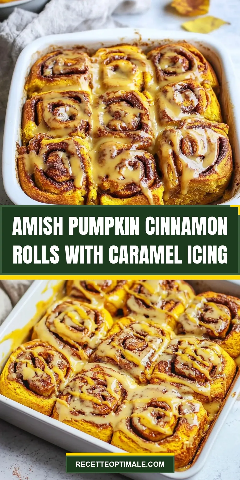 Easy Amish Pumpkin Cinnamon Rolls With Caramel Icing Recipe