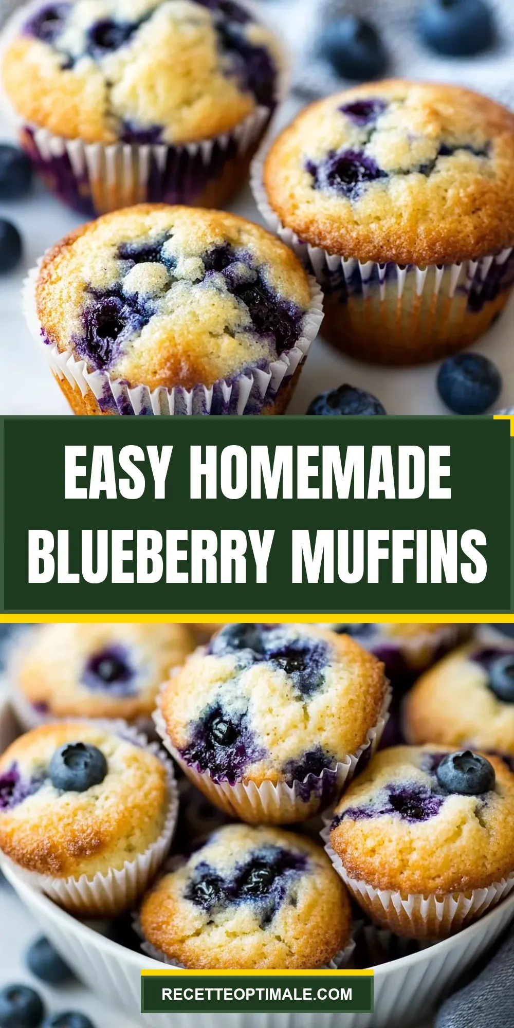 The Best Easy Homemade Blueberry Muffins Ever