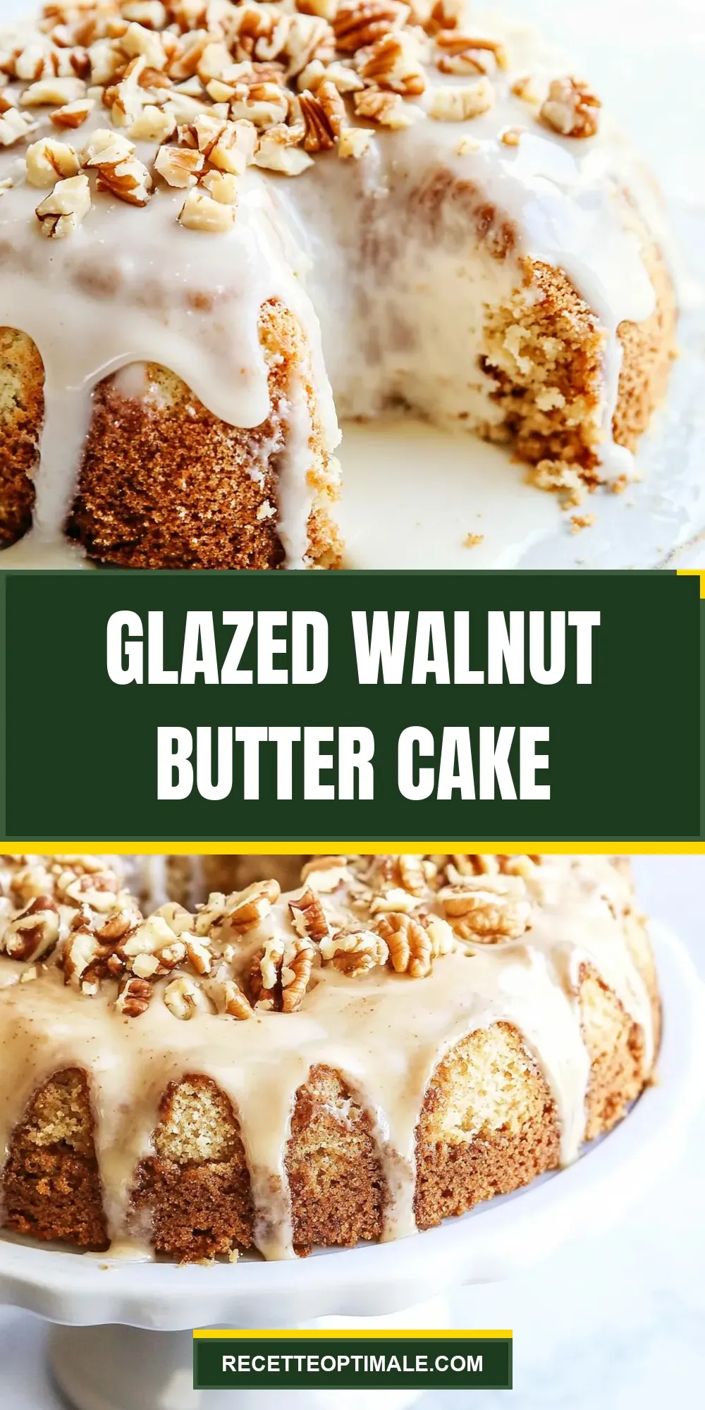 How To Make Tasty Glazed Walnut Butter Cake