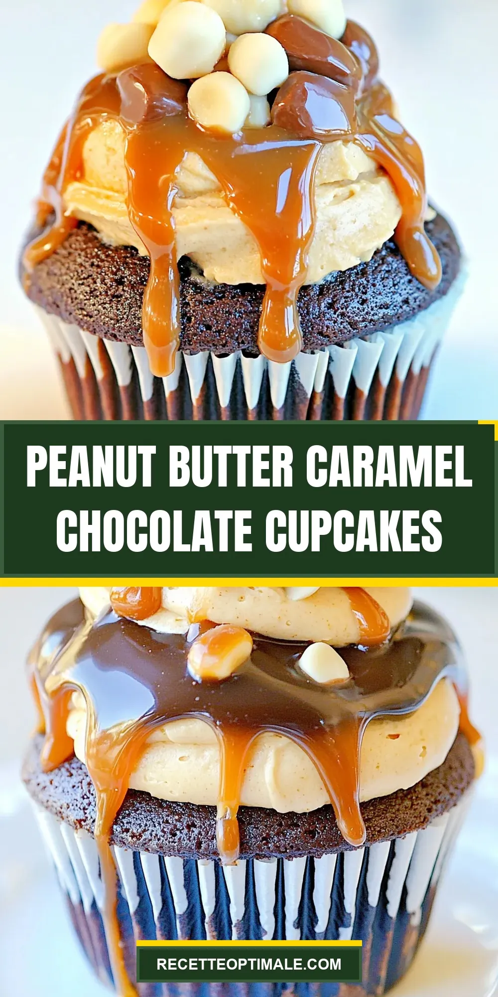 Peanut Butter Caramel Chocolate Cupcakes Recipe