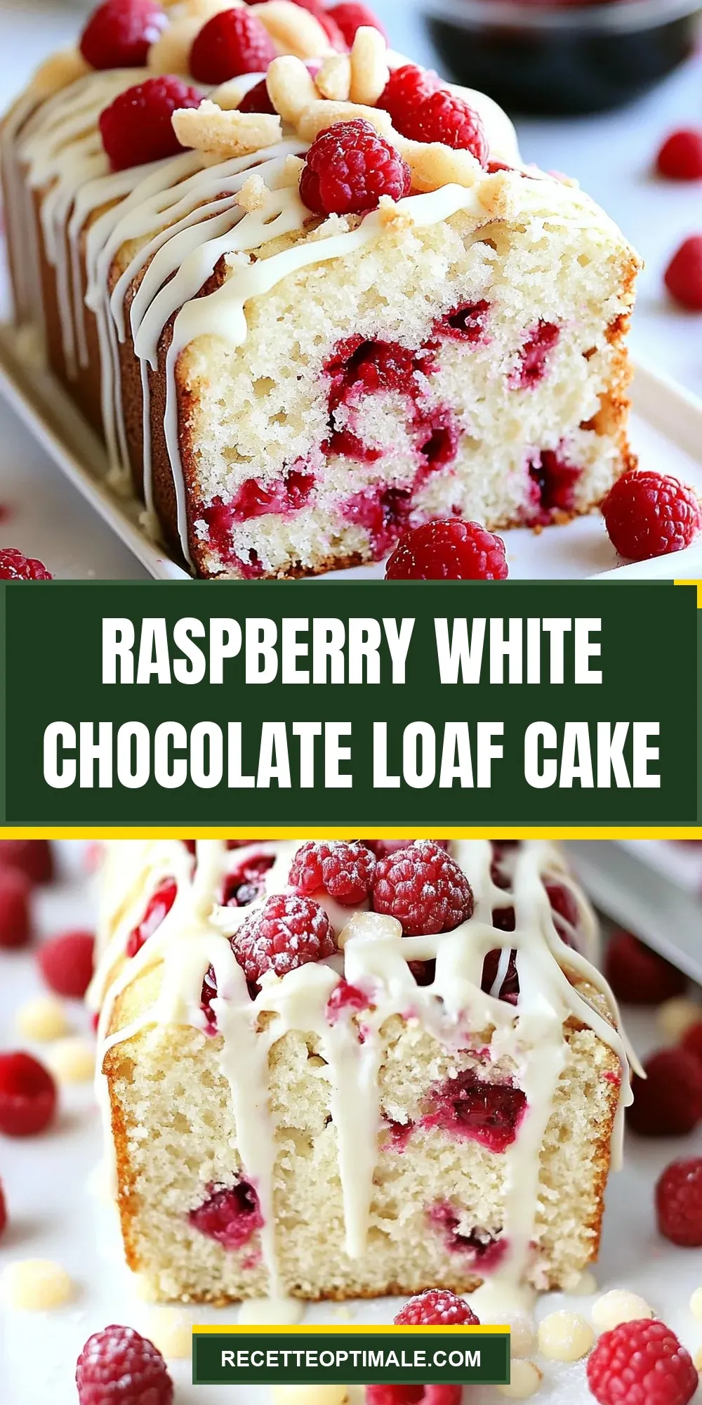 Raspberry White Chocolate Loaf Cake Recipe